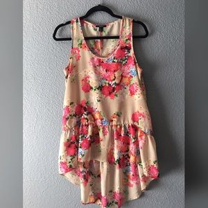 High-Low floral top